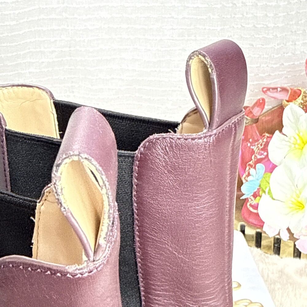 (F2)Coach Joey Bootie Leather Women’s DARK CRANBERRY,Size 9.5 B/40 MSRP: $275.00 - Picture 8 of 16